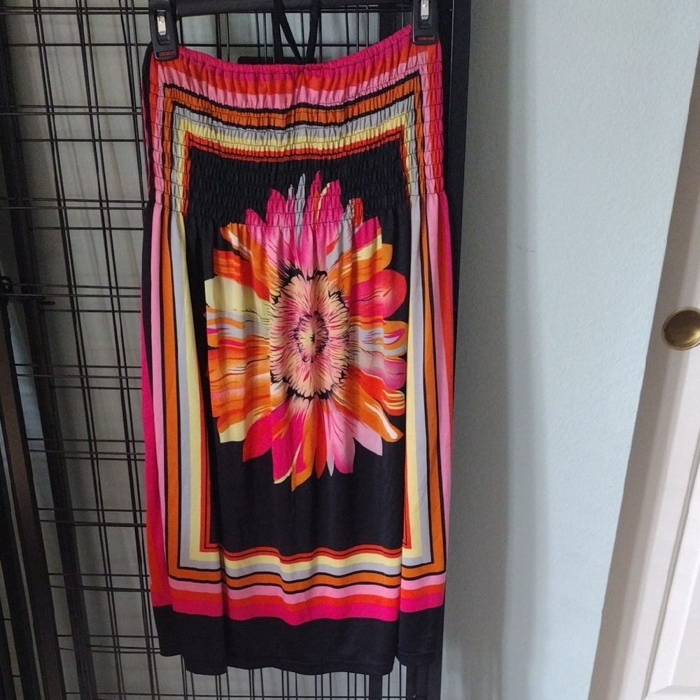 Women's Colorful Coverup With Neck Tie